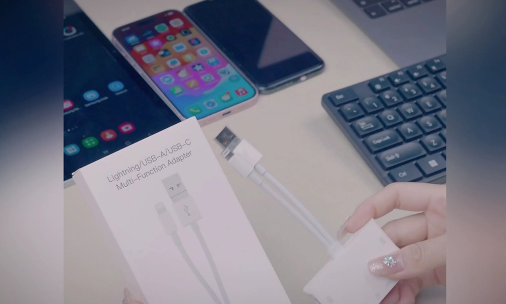Lecteur de carte SD pour iPhone USB C